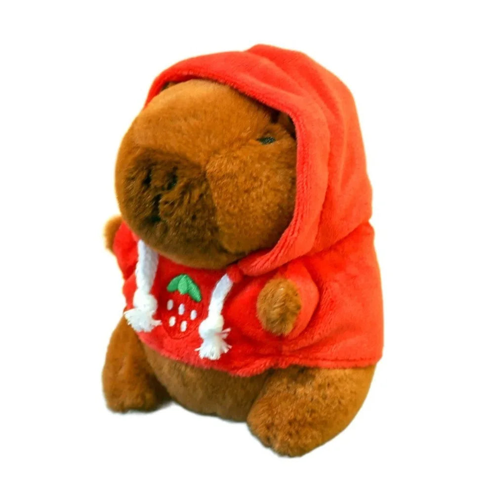Kawaii Capybara Plush Toy with hoodie