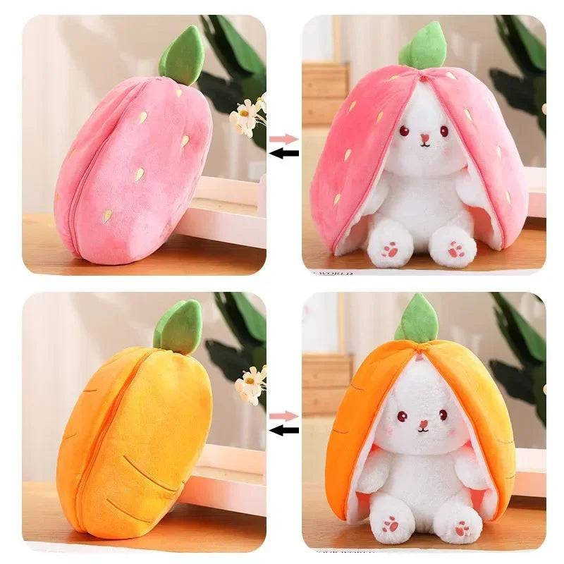 Strawberry/Carrot zip Plushies