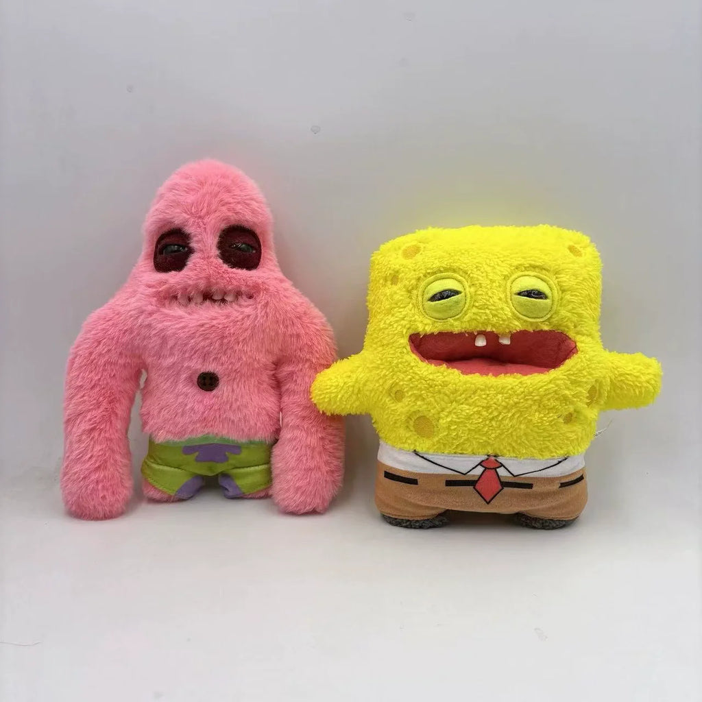 Fugly Spongebob and Patrick plushies