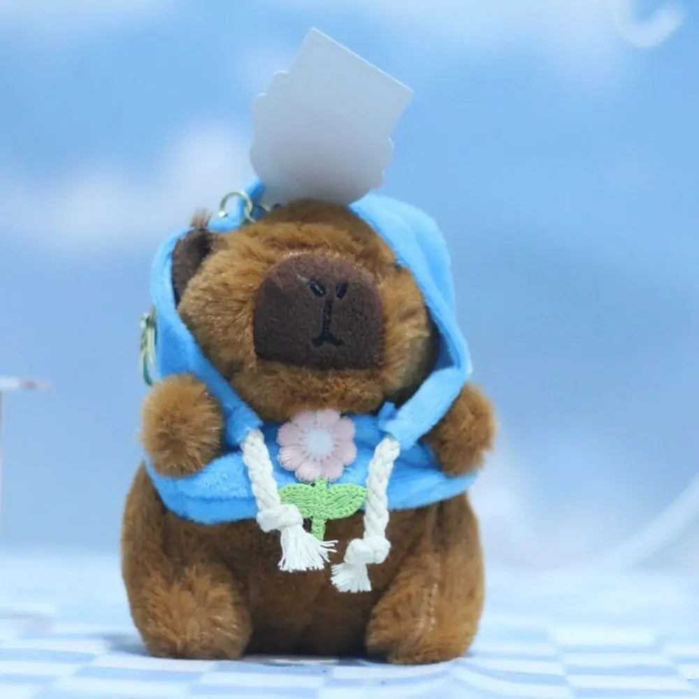 Kawaii Capybara Plush Toy with hoodie