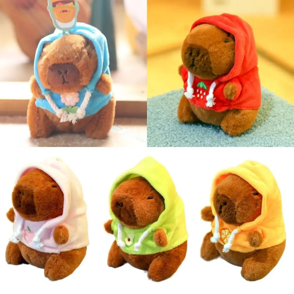 Kawaii Capybara Plush Toy with hoodie