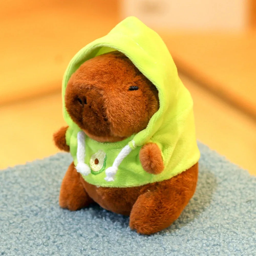 Kawaii Capybara Plush Toy with hoodie