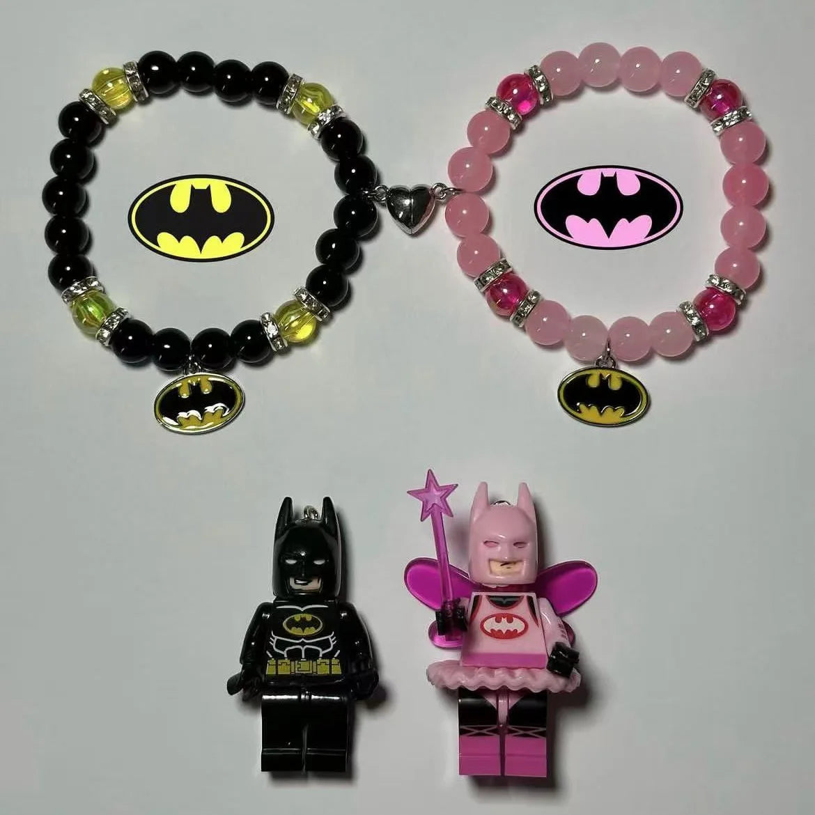 2PCS/set Batman Matching Bracelets (Legos Included)
