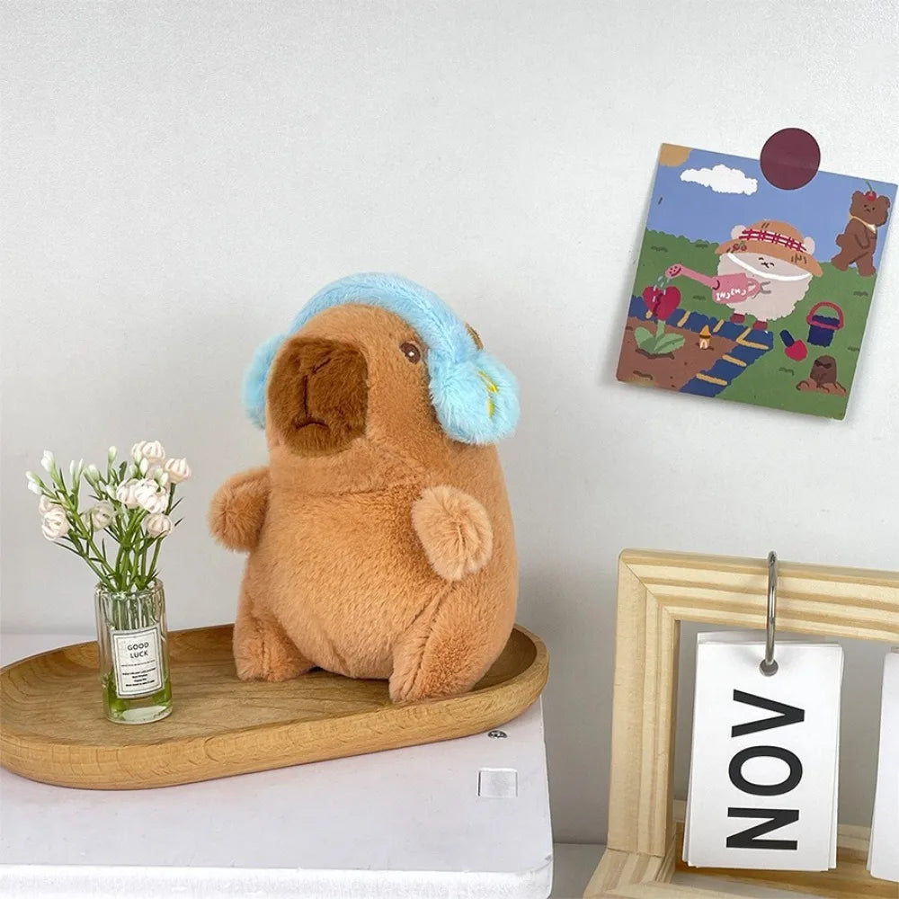 Kawaii Capybara Plush Toy with hoodie