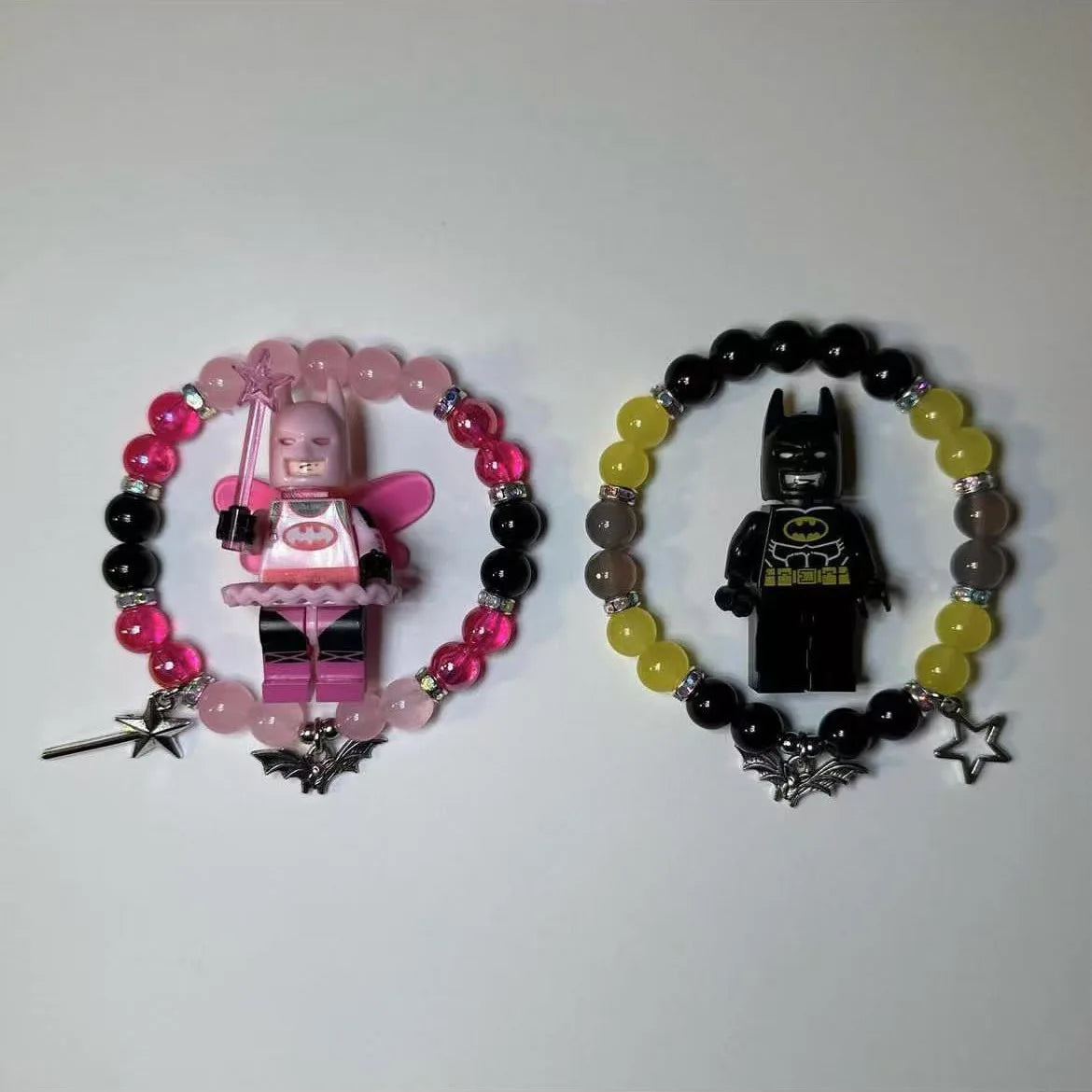 2PCS/set Batman Matching Bracelets (Legos Included)